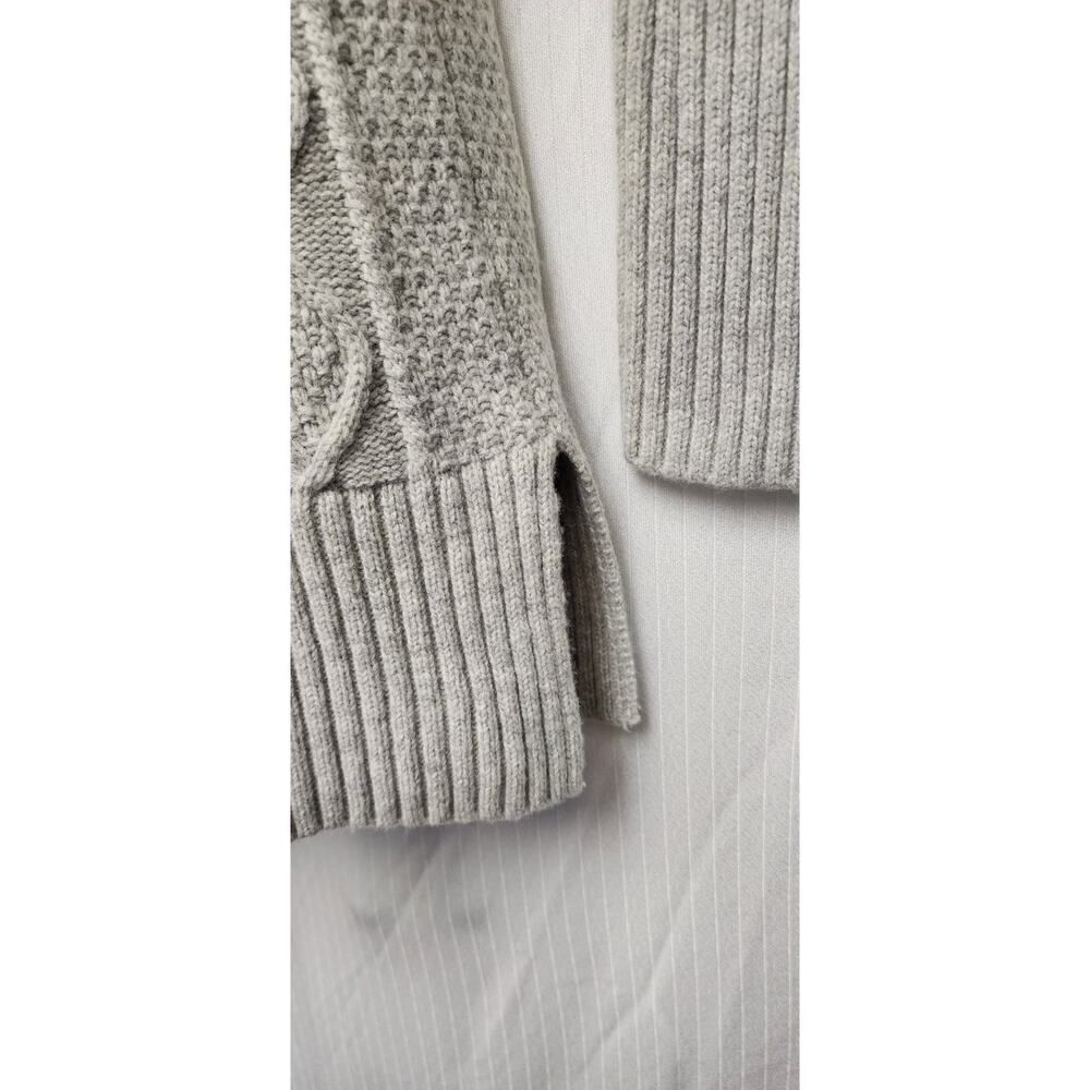 J Crew Cable Knit Patchwork Wool Blend Round Neck… - image 7